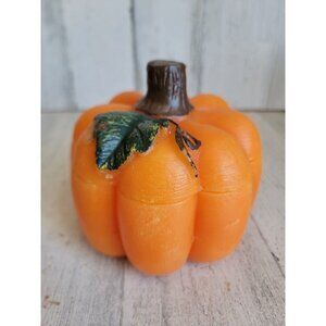 Unique all wax pumpkin candle Halloween fall home decor